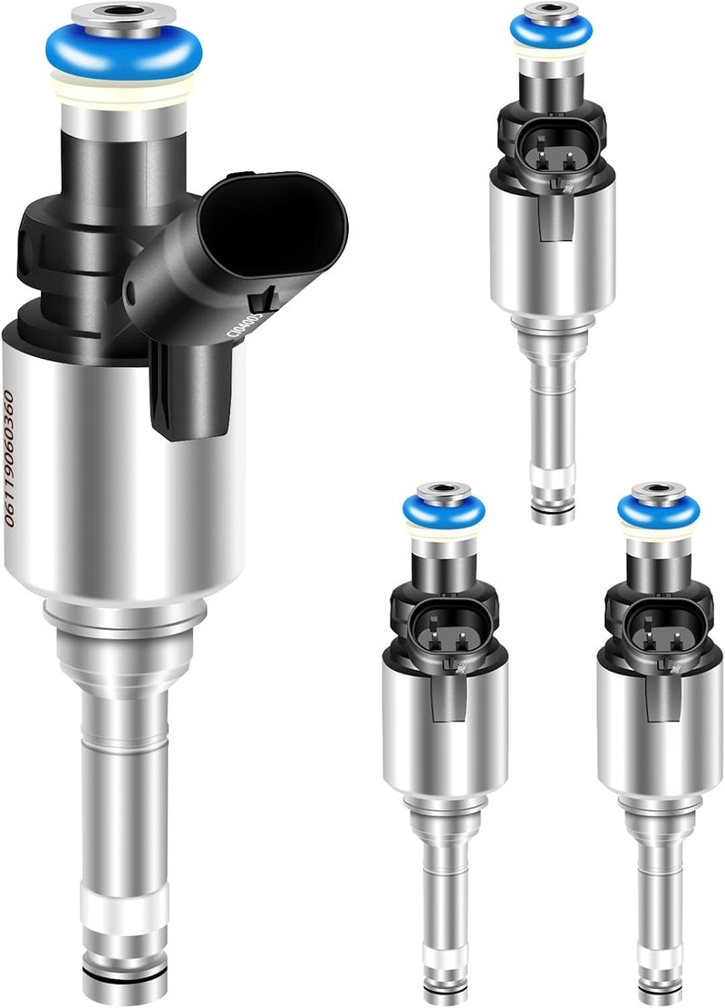 GPMMWPG 4Pcs Fuel Injectors 06H906036G Upgraded Injector 6 Holes 2.0L L4 GDI Gas Compatible with Audi A3 A4 A5 A6 Q3 Q5 TT 2008-2016, for VW Passat Jetta CC EOS GTI Beetle Tiguan 2008-2017 Set of 4 - Image 1